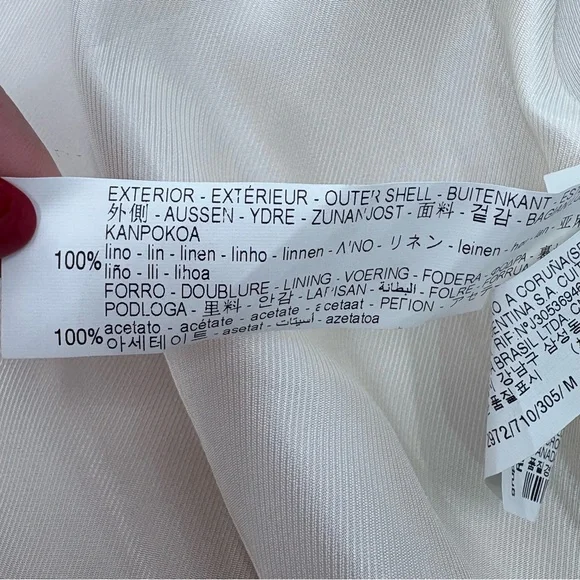 ZARA Women’s Yellow Linen Blazer Pant Set - Picture 6 of 16